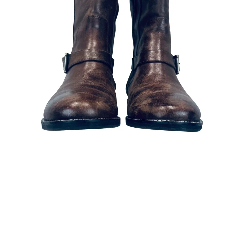 Cole Haan Nike Air‎ Riding Boots Women's 7.5B Brown Leather Equestrian Chic